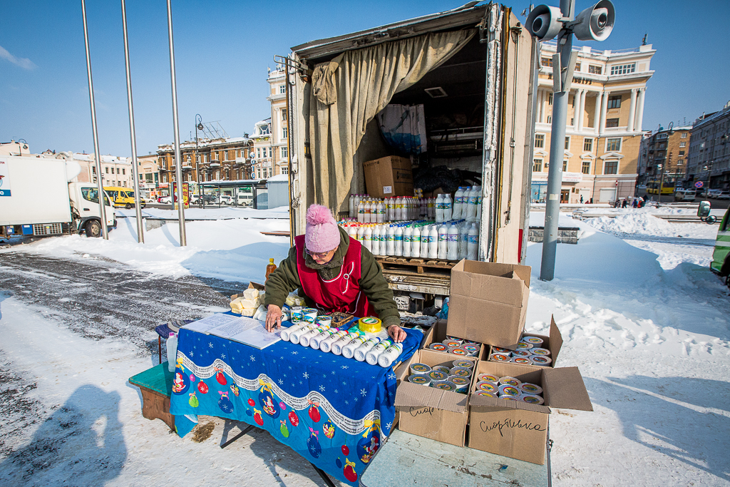 Молочная продукция, Фото с места события собственное