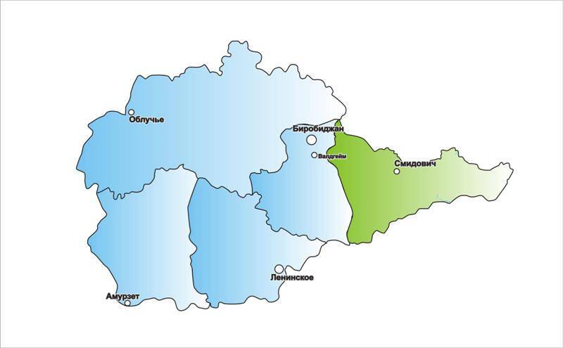 Карта смидовичского района