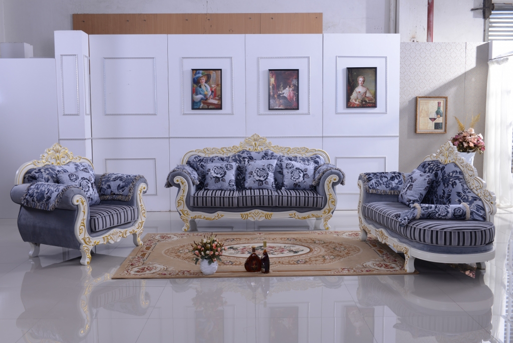 Комплект мягкой мебели производства фабрики Haofa furniture, модель 610, стоимость 11760 юаней, Фото с места события из других источников