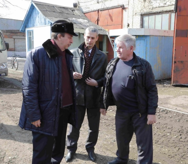Павел Петухов (справа) рассказал Александру Левинталю о планах по развитию ПУ-7, Фото с места события из других источников