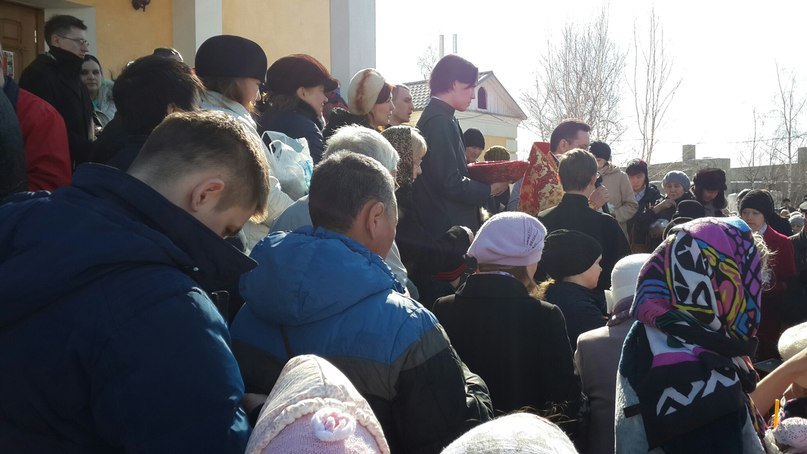 Поздравление с Пасхой, Фото с места события собственное