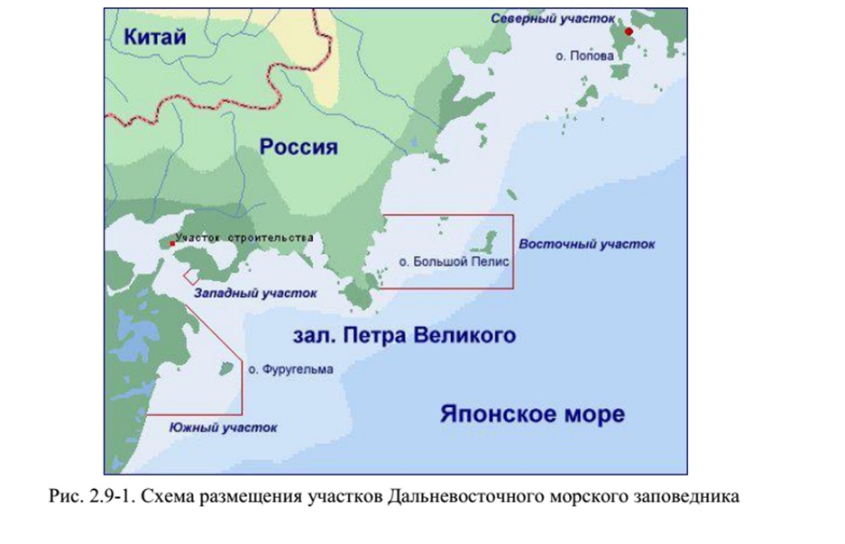 Карта залива петра великого и побережья приморского края подробная