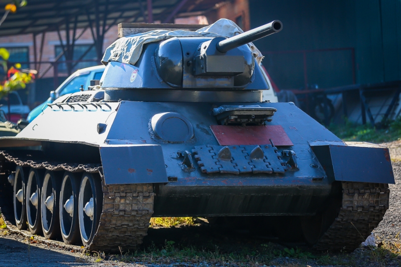 Танк Т-34, Фото с места события собственное