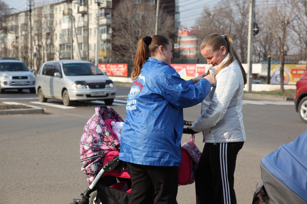 Акция "Георгиевская ленточка 2015" в Уссурийске , Фото с места события из других источников