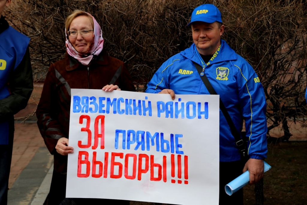 ЛДПР выступили против отмены прямых выборов глав районов в Хабаровском крае, Фото с места события собственное