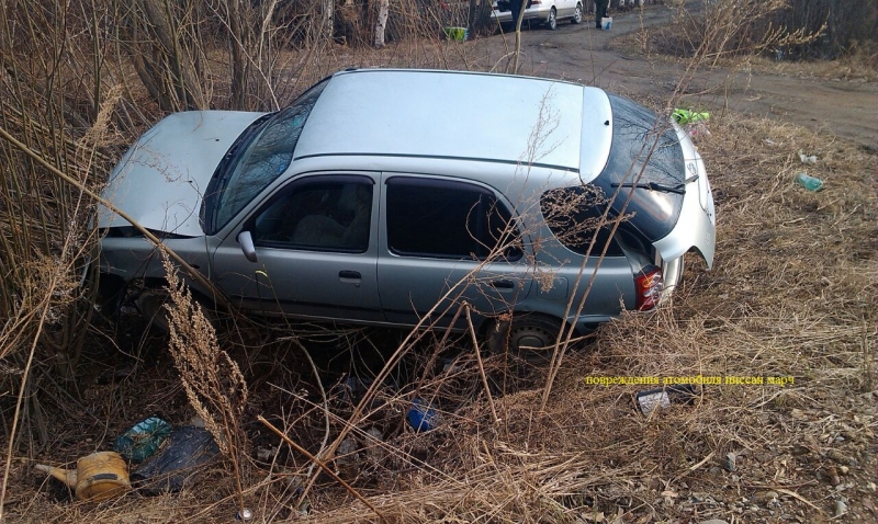 Женщина врезалась в дерево , Фото с места события из других источников