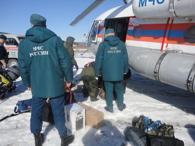 Спасатели из Дальнего Востока вылетели в Якутск на вертолете МИ-26 Пресс-служба МЧС России по РС (Я)