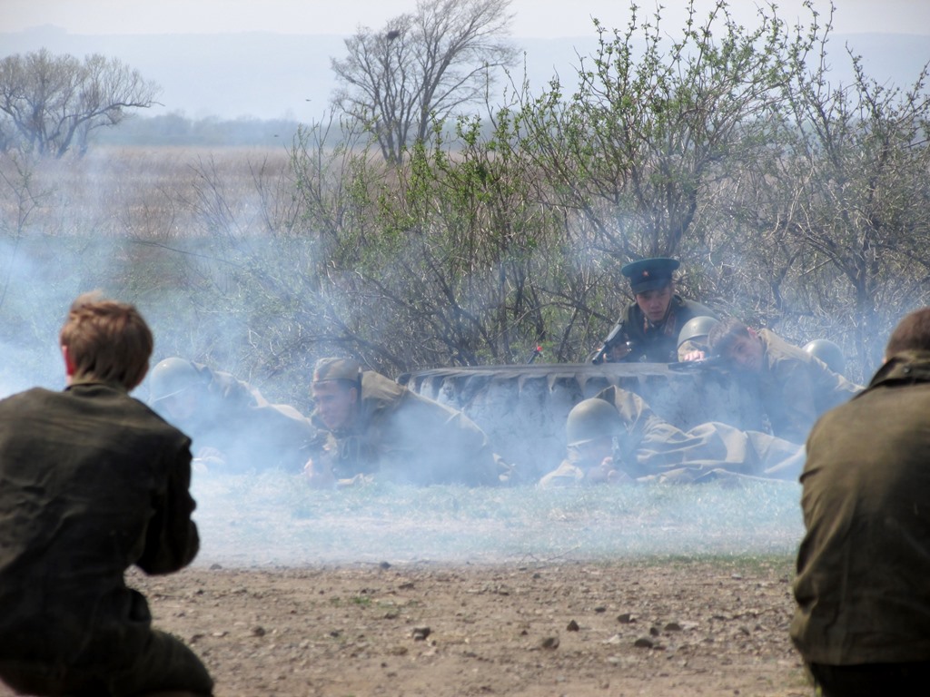 Один из многочисленных "боев на фронте", Фото с места события собственное