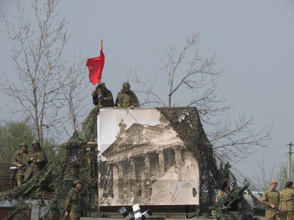 Знамя над рейхстагом, Фото с места события собственное