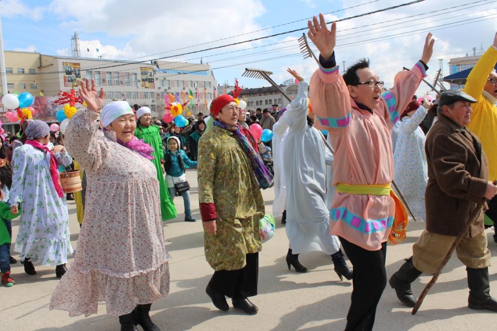 Первомайский парад прошел в Якутске, Фото с места события собственное