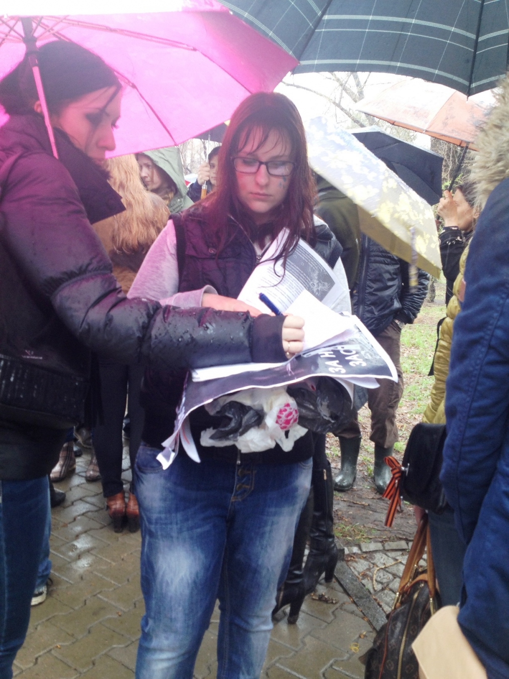 Пикет зоозащиты, Фото с места события собственное