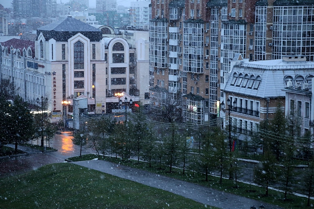 "Ласковый" май: снег и холод пришли в Хабаровск, Фото с места события собственное