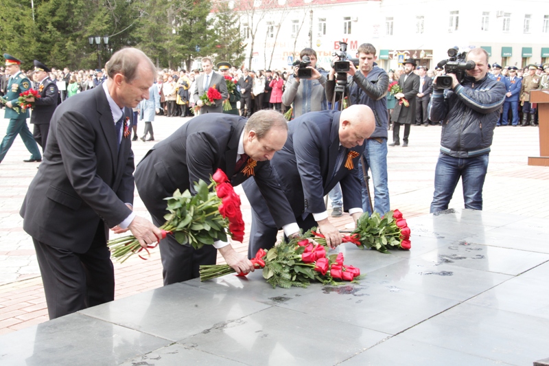 Аллею Героев торжественно открыли в Биробиджане, Фото с места события из других источников