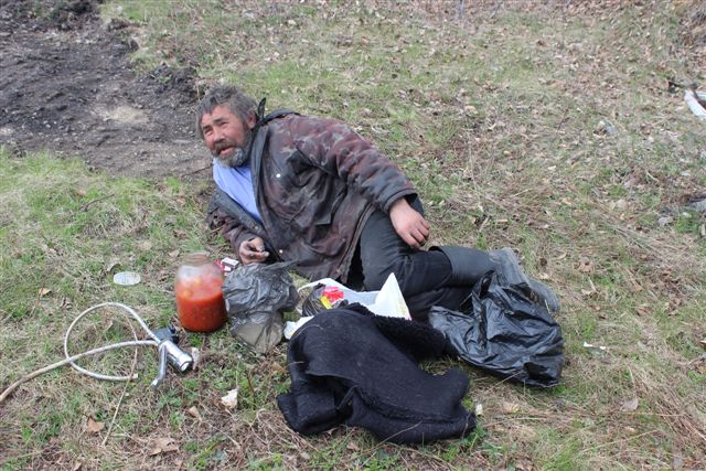 Бывший пастух отдыхал, еще не наработавшись, Фото с места события собственное