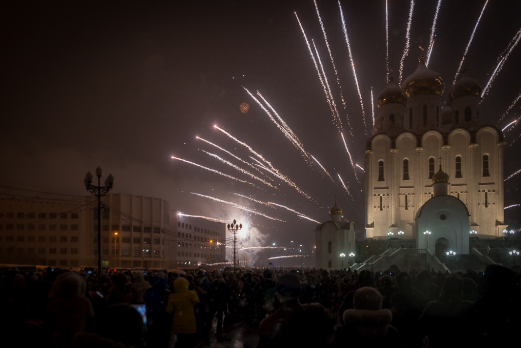 Этот залп вызвал у зрителей восхищенное "Ура"!, Фото с места события собственное