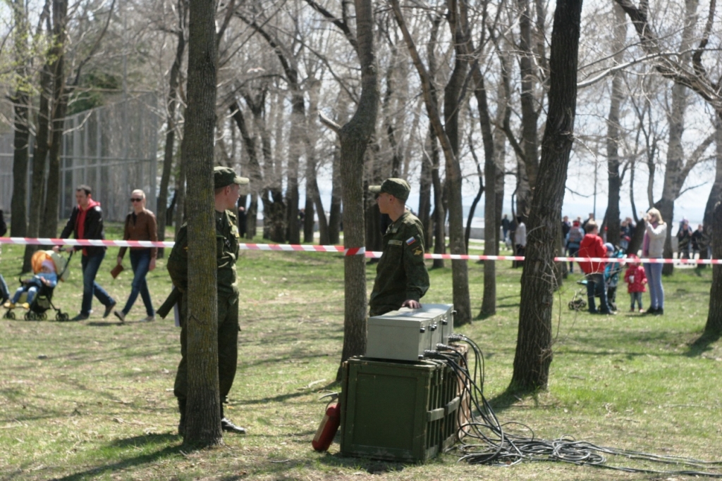 Салют в День Победы, Фото с места события собственное