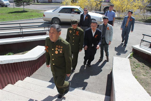 Китайские ветераны приехали в гости к российским собратьям, Фото с места события собственное