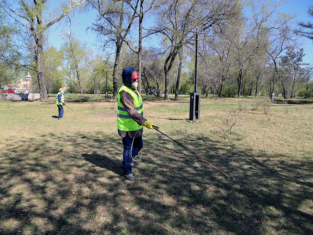 Противоклещевая обработка парковых зон, оставить навсегда