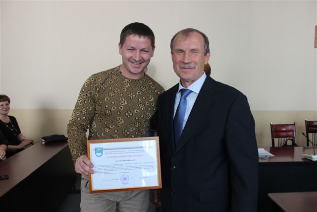 Молодой предприниматель Николай Лысюк отмечен Благодарственным письмом