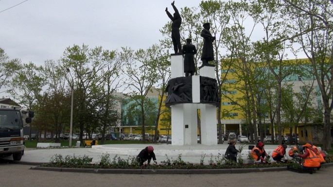 Оформление клумб
