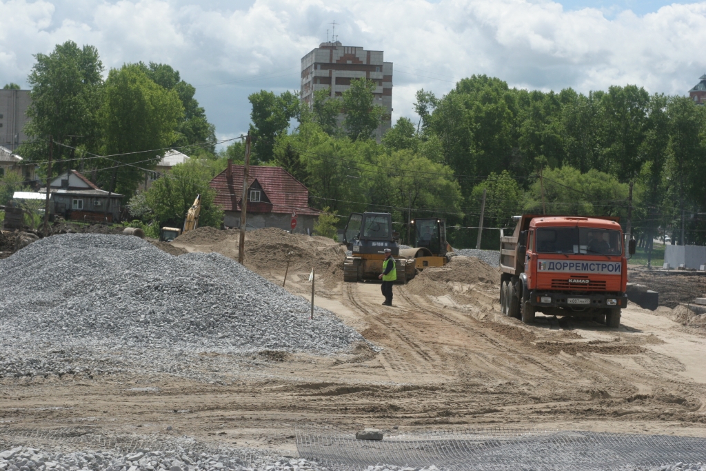 Строительство ул. Дикопольцева