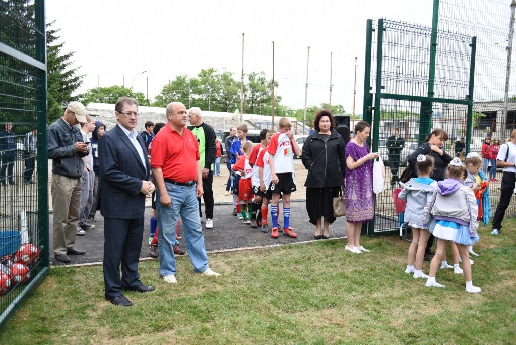 Открытие стадиона в Кавалерово