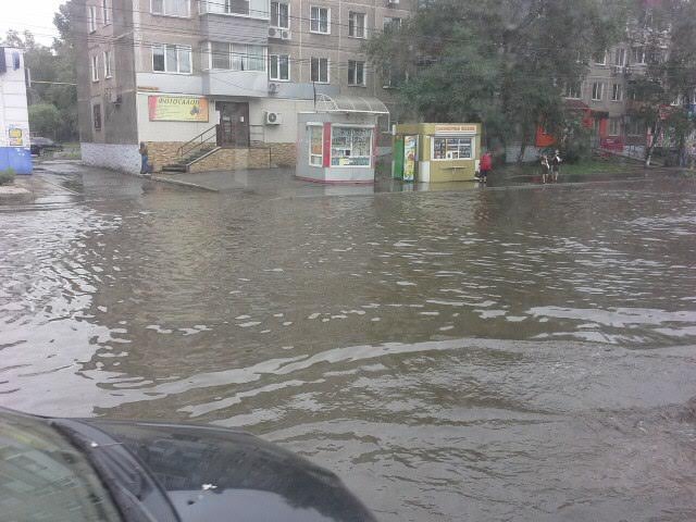 Южный округ Хабаровска "уходит" под воду