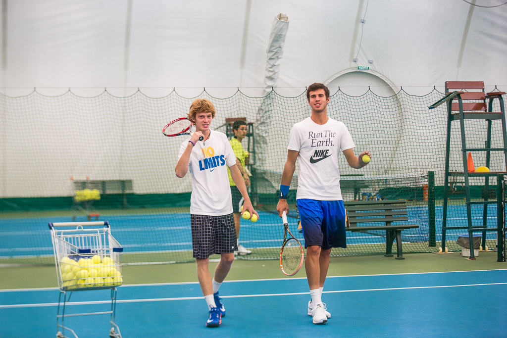 Открытая тренировка, Андрей Рублев и Карен Хачанов 