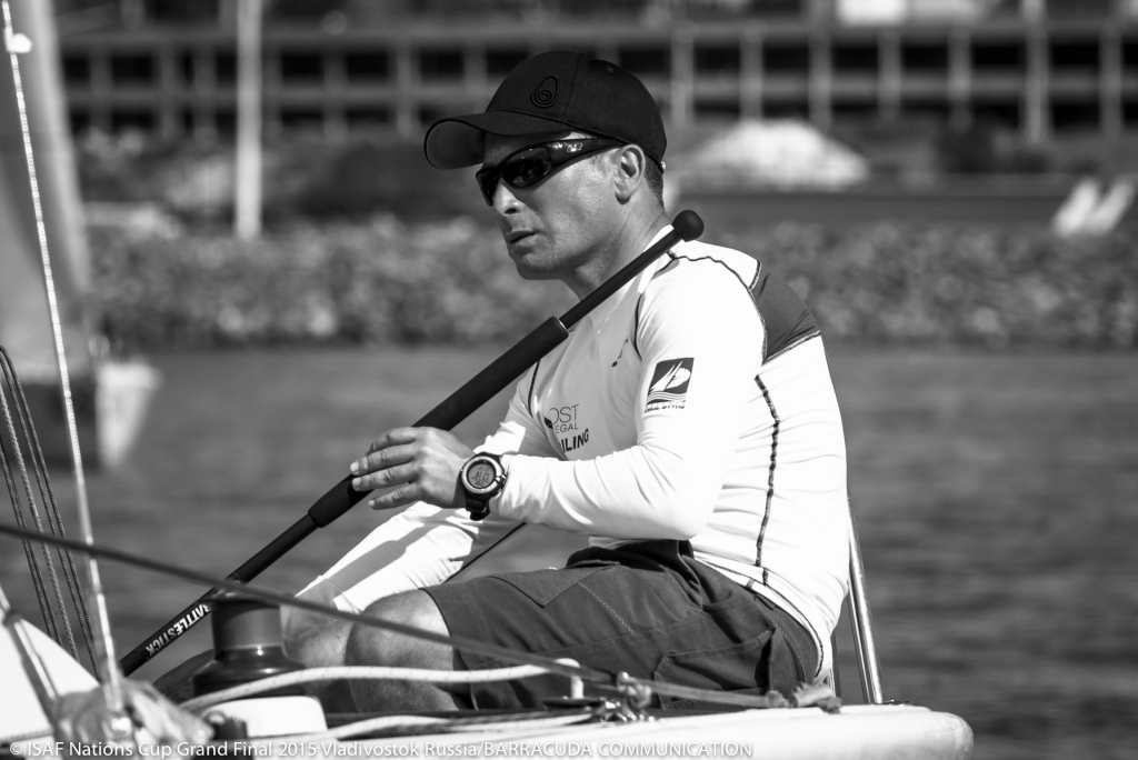 Лидер матч-рейса, россиянин Владимир Липавский 