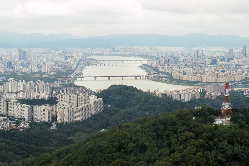 Вид на Сеул с небоскреба "63"