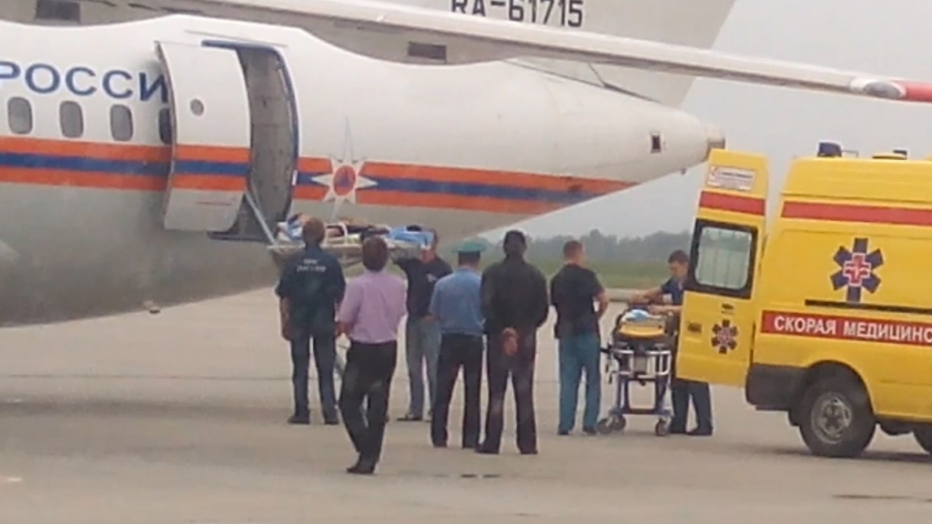 Доставка пострадавшей