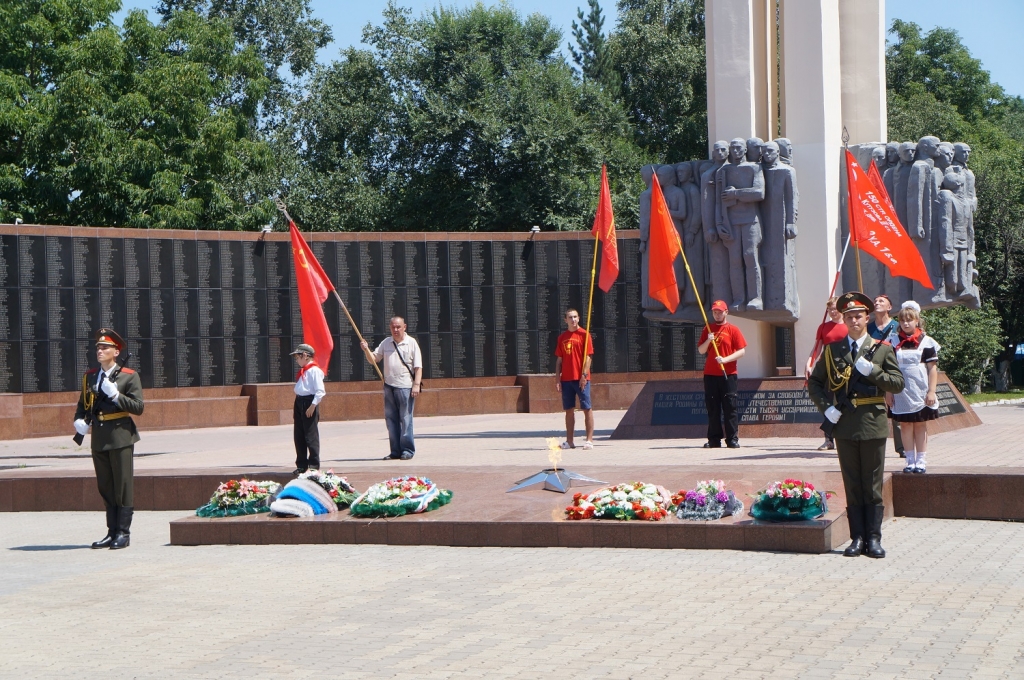 Митинг памяти советских воинов Алина Матвеева