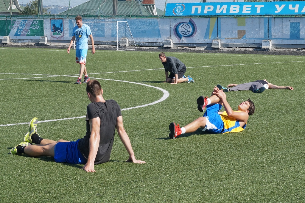 Тренировка баскетбольного клуба "Иркут"