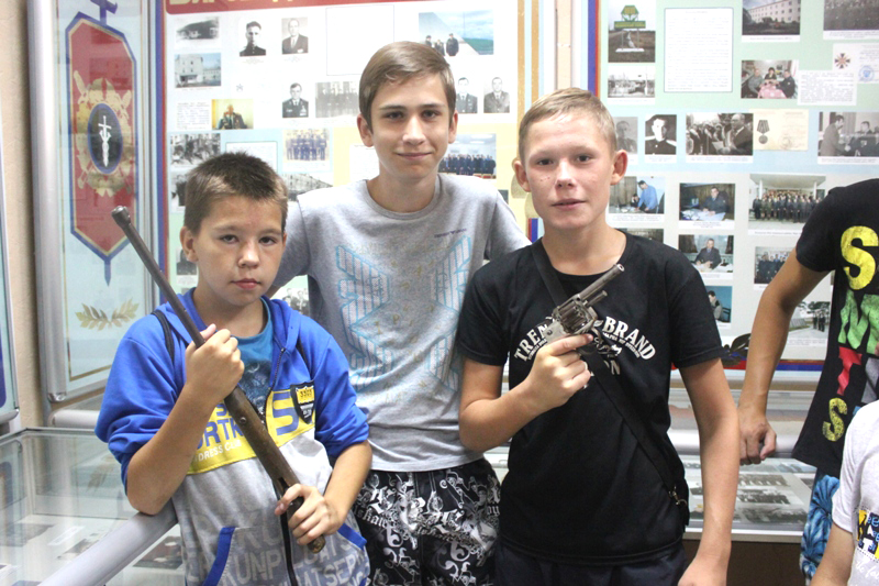 Воспитанники лагеря Спартанец