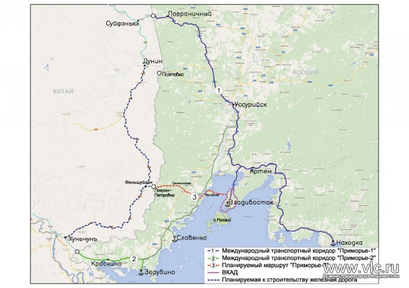 Презентацию проекта международного транспортного коридора "Приморье-3" Пресс-служба городской администрации