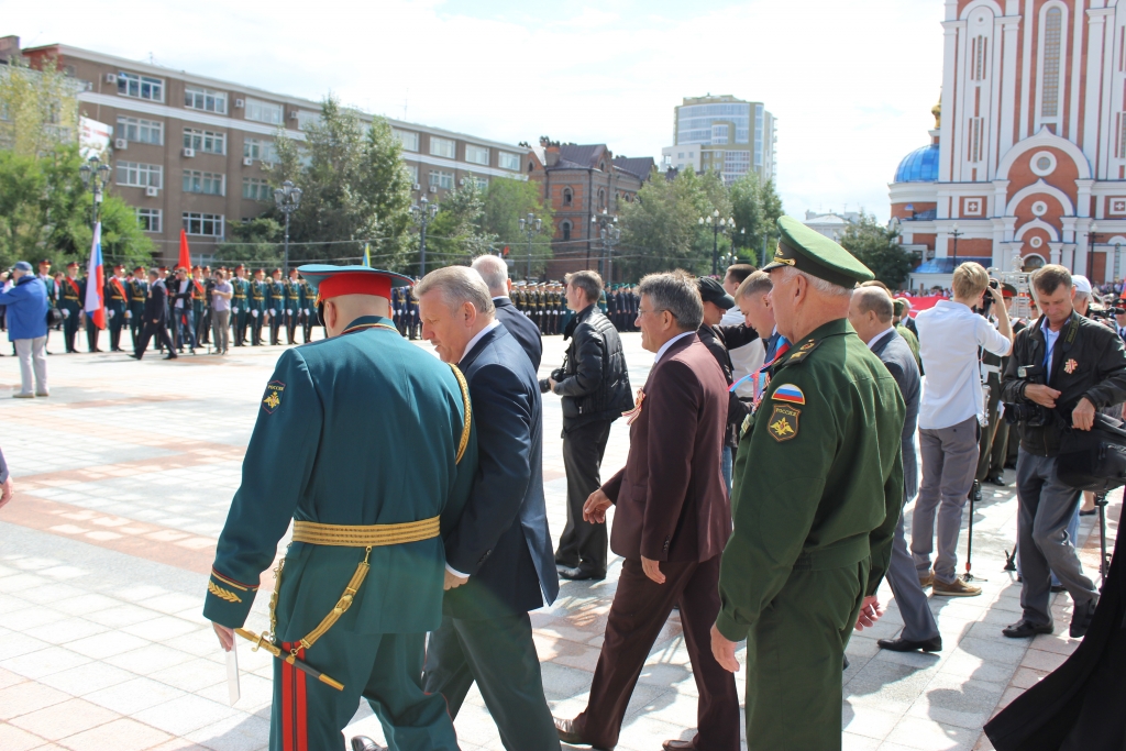 Состоялось торжественное открытие новой хабаровской площади "Город воинской славы"
