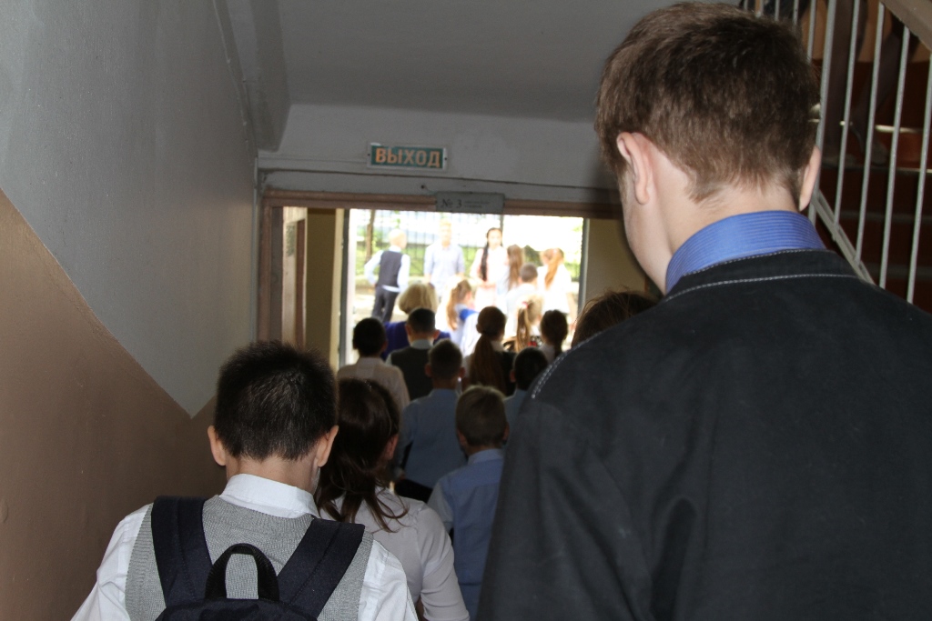 Эвакуация в школе