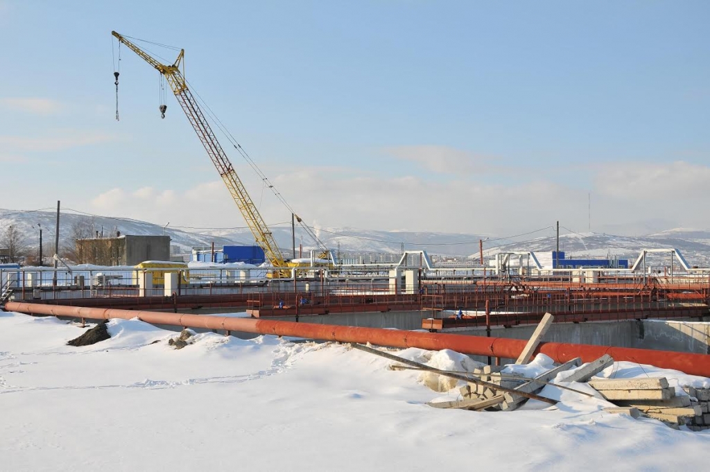 Очистные сооружения биологической очистки сточных вод в Магадане