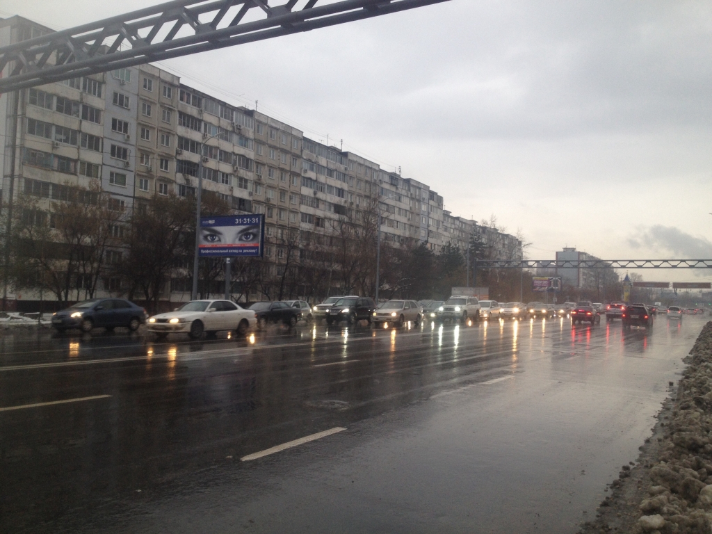 Гололед в Хабаровске