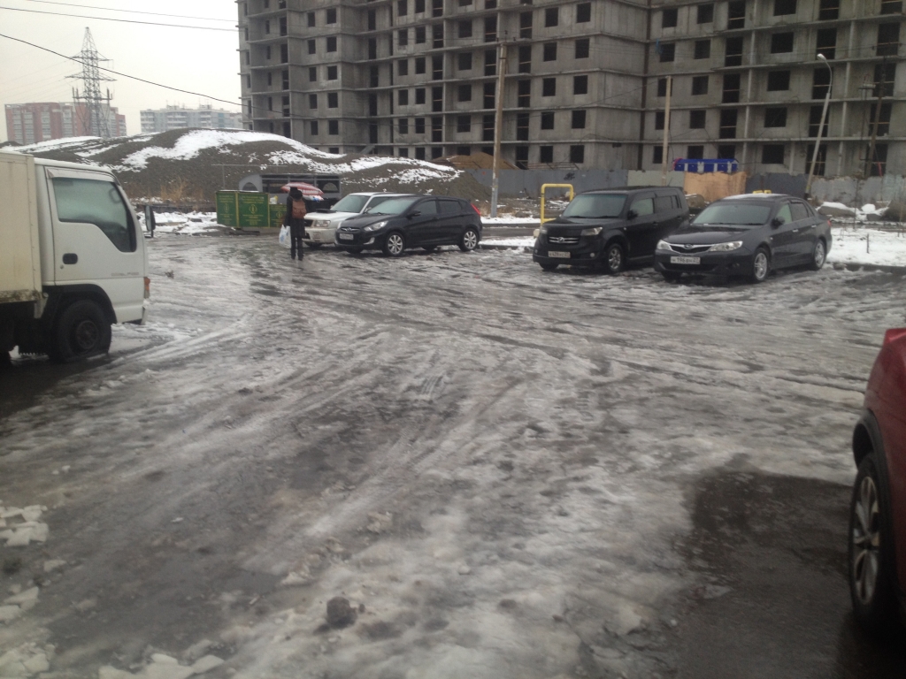 Гололед в Хабаровске