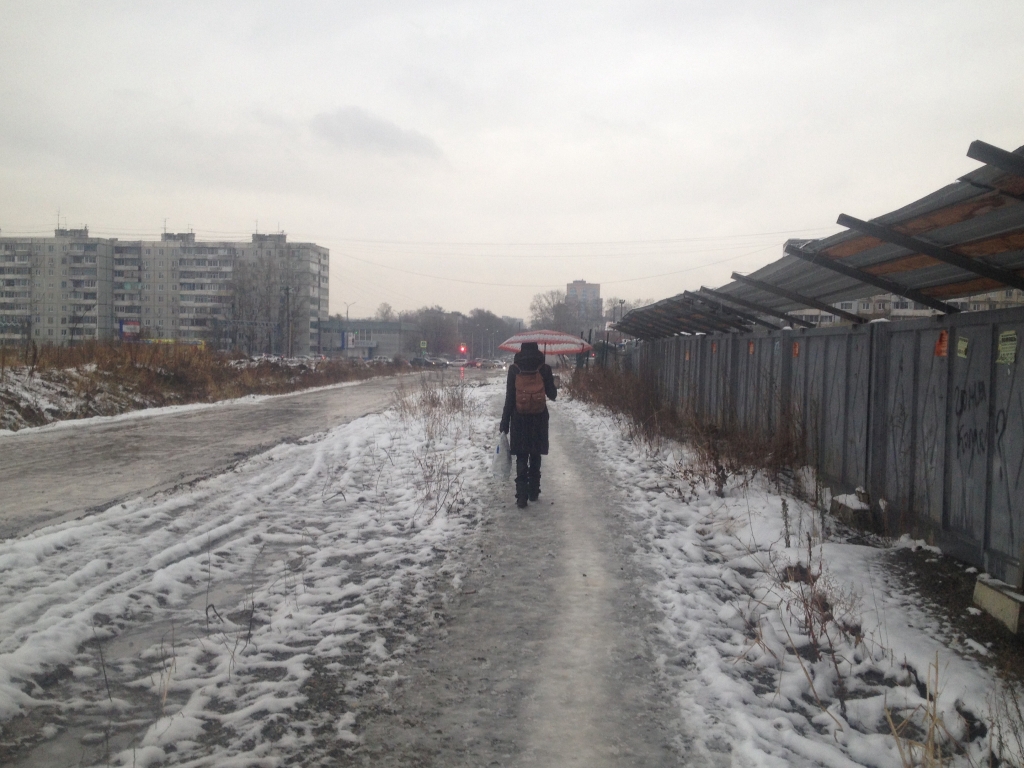 Гололед в Хабаровске