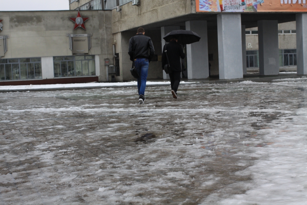 Гололед в Хабаровске