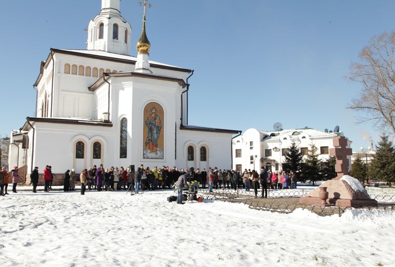 Митинг в Биробиджане, посвященный памяти жертв политических репрессий