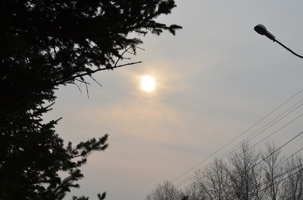 Задымленность от пожаров в Китае