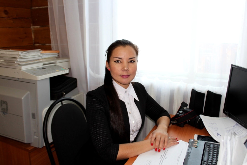 Лидер молодежи Атамайского наслега Татьяна Алексеева