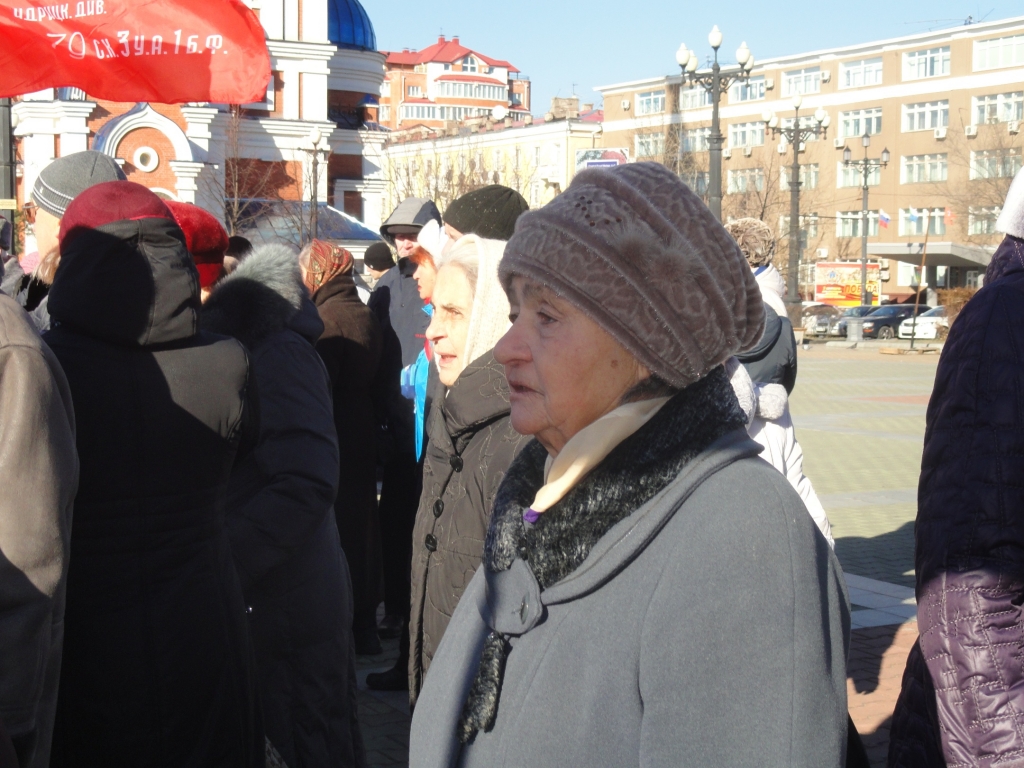 Коммунисты собрали несогласных на митинге в центре Хабаровска