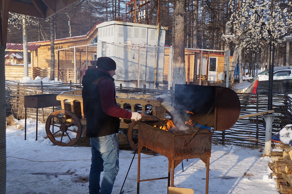 Куриные шашлычки для гостей