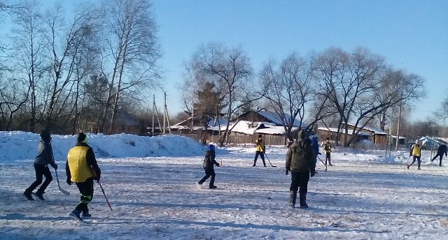 Хоккей в валенках Администрация Биробиджанского района