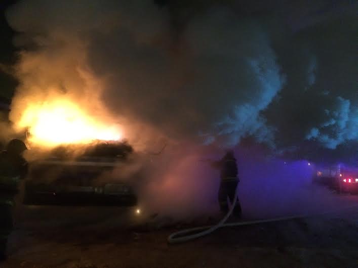 Автомобили Honda Stream и Isuzu Giga горели в Иркутске за сутки 