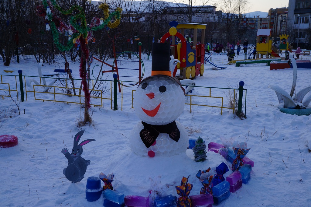 Снеговик из носка своими руками